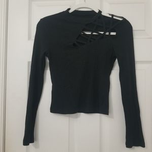 Black Criss Cross Sholder